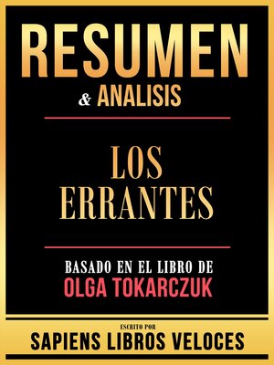 cover image of Resumen & Analisis--Los Errantes--Basado En El Libro De Olga Tokarczuk